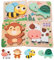 Halinuia Holzpuzzle ab 1 2 3Jahr 4 Stück Babyspielzeug ab 1 Jahr Lernspielzeug Tier Holzpuzzle Babyspielzeug für Junge Mädchen