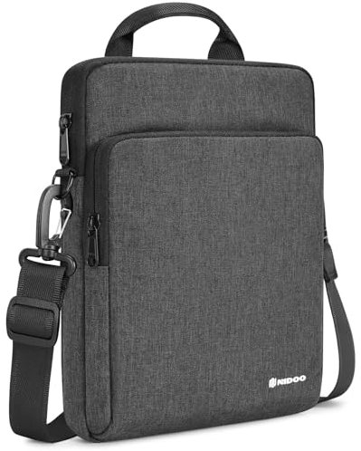 NIDOO Laptop Tasche für 14 MacBook Pro 14 M4 M3 M2 Max / 14,5 XPS 14 / IdeaPad 3i, 14 Notebook Tragetasche für Surface Laptop studio 2 / ThinkPad E14 Gen 6, Dunkelgrau Umhängetasche Schultertasche