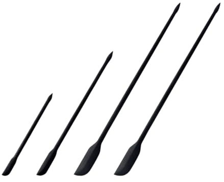 4 Stück Teigschaber,Silikon Spatel Set,Teigschaber Klein,iederverwendbarer Doppelkopf Spatel,zum Kochen Backen Kuchendekorieren(Schwarz)