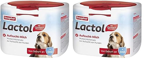 BEAPHAR - Leche De Crianza Lactol - Cachorros De Perros - Desde El Nacimiento - Sustitutos De La Leche Materna Con DHA, Vitaminas Y Minerales - Apoya la Crianza Y El Fortalecimiento Saludables - 250 g