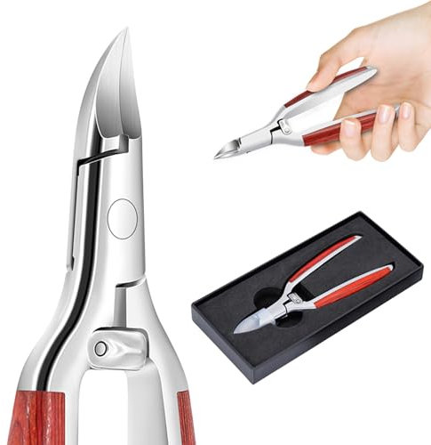 Yqhugbc Cortauñas Pies Profesional, Precisión Alicates Cortaúñas, Alicates Uñas Pies, Profesional Cortaúñas de Acero Inoxidable, Alicates para Pedicura, para uñas Gruesas con Hongos o Incrustadas
