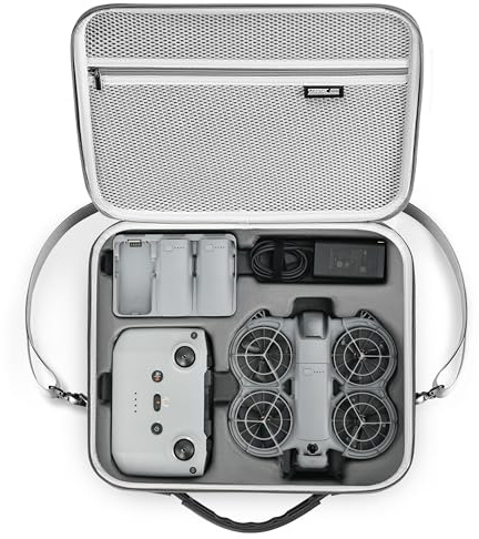 STARTRC Portable PU Storage Bag for DJI Neo 2 Drone & Fly More Combo | Protective Case Compatible with RC-N3/N Controller, 65W Charging Station, Batteries and All Accessories