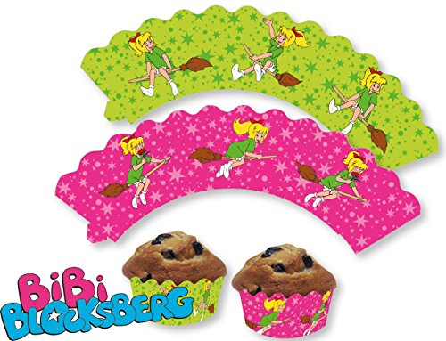 Unbekannt Bibi Blocksberg Lot de 12 décorations pour Muffins et Cupcakes