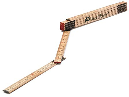 Woodriver Folding Rule Inches and Centimeters 6 Foot Long