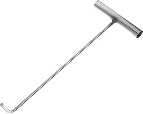 TOPPERFUN Edelstahlhaken Zum Anheben Von Schachtdeckeln T-förmiger Zughaken Für Schwere Objekte Werkzeug Für Abdeckungen Und Rolltore Leicht Und Tragbar