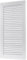 Vent Systems 150x310 mm Weiße Lüftungsabdeckung – flache, rechteckig Lüftungsschlitze – Integrierter Insektenschutz – HVAC-Lüftungsöffnungen für Badezimmer, Heimbüro