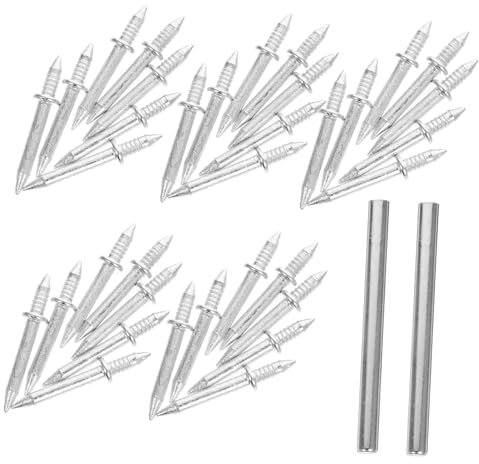 Artibetter 200pièces Clous à Double Tête Pour Plinthes Clous à Photo à Double Tête De Finition Avec Manchons Installation