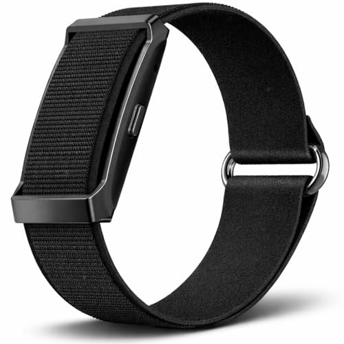 Duckdik Smart Band, Bracelet Activité sans Écran avec GPS, Cardiofréquencemètre, SPO₂, Moniteur Sommeil, Notifications, Étanche, 2 Bracelets Noir + Orange