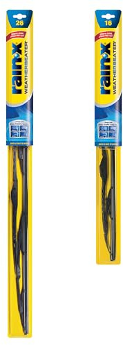 Rain-X 820147 WeatherBeater, 26 and 16 Windshield Wiper Blades - All-Season OEM Quality, Conventional, Vehicle Specific Fit, Pack of 2