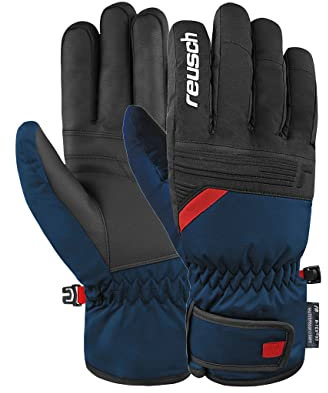 Reusch Baldo R-TEX XT Winddichte, wasserdichte, atmungsaktive und warme Unisex Winterhandschuhe Fingerhandschuhe Schneehandschuhe Skihandschuhe Herren Damen