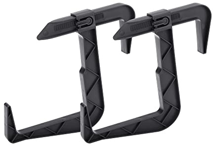 VERDENIA 23834 - Supporto per fioriera da balcone, accessorio esterno in plastica, leggero, stabile, molti colori, due pezzi, 23834 grafite
