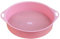 Round Garden Soil Sieve Pan Sand Sifter Soil Sifter 3mm PP Tetragonum Hole Soil Sifter Portable Soil Sifter Screen Filtering Earth and Stone Tools(Pink)