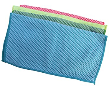 DECHOUS Lot De 4 Chiffons De Nettoyage Lavables pour Et La Vaisselle Super Absorbants Et Récurants Conception en Maille pour Un Nettoyage Efficace