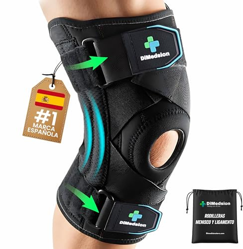 Dimedsion Rodilleras menisco y ligamento Rodillera menisco con bolsa, Rodillera para Menisco, Rodillera ortopédica con Inmovilizador de Rodilla, Rodillera Ligamento Cruzado (L)