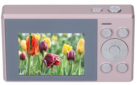 Cámara Digital, 1080p 48mp 2.4 Pulgadas 1.4 Pulgadas Pantalla Dual Photo Video Recordación CCD Vlogging Camera Cámara Web Viajes Escolares, 16x Zoom,para Adolescentes (64GB)