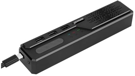 Vocdikficy Hub USB per PC con Altoparlante Bluetooth. Altoparlante da Scrivania Multifunzionale con Microfono e Funzione di Regolazione del Volume.