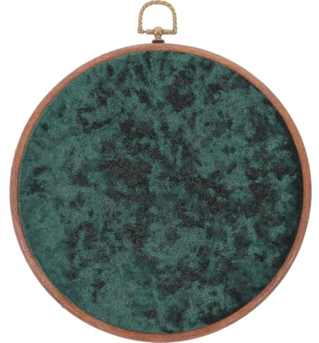 JECOMPRIS Espositore da parete in velluto vintage per spille e distintivi, organizer per gioielli, salvaspazio, verde scuro