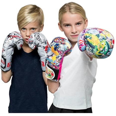 Sanabul Sticker Bomb Kids Boxing Gloves Children & Youth Boxing MMA and Kickboxing Gloves - Fury Fist, 8 OZ