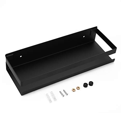 Sumnacon étagère de Douche Suspendre en Acier INOX Panier de Cuisine Mural pour Rangement (Noir,30CM)