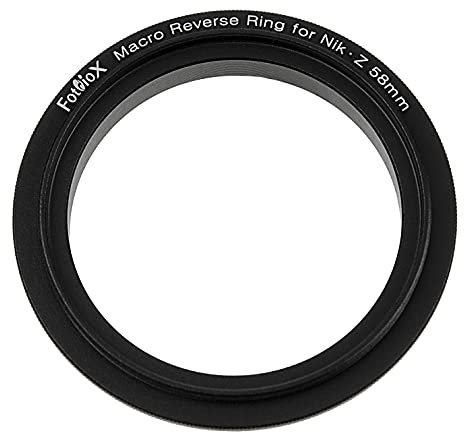 Fotodiox Macro Reverse Ring Compatible with 58mm Filter Thread to Nikon Z-Mount Cameras - For Reverse Mounting Lenses