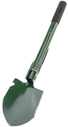 Pala Plegable Palas para Quitar Nieve Pala De Nieve Plegable para Exteriores Pala Plegable de Acero Alto Carbono Multi-functionin Mini Plegable para Campar Hacer Excursionismo Jardinería（verde）