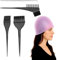 APOMOONS Strähnchenhaube Set Strähnenhaube mit Stahlnadel und Pinsel, Silikon Strähnchen Farbe Stränchen Haube Haarfärbepinsel Set, zum Selberfärben der Haare, für Modische Frauen, Männer und Mädchen