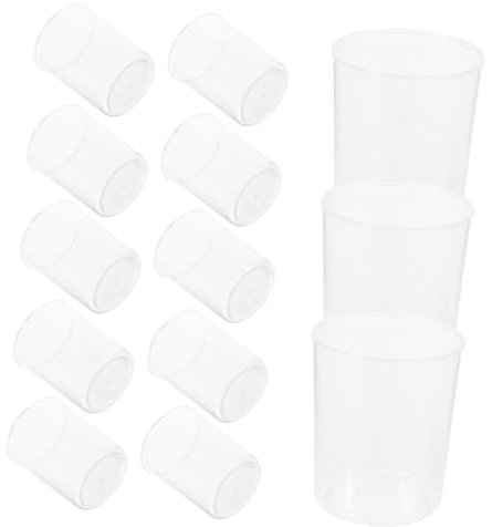 IMIKEYA 30Pcs Lab Measuring Cups Transparent Beakers with Clear Scale for Science Experiments Easy to Clean for Classroom Use and Liquid Measurement