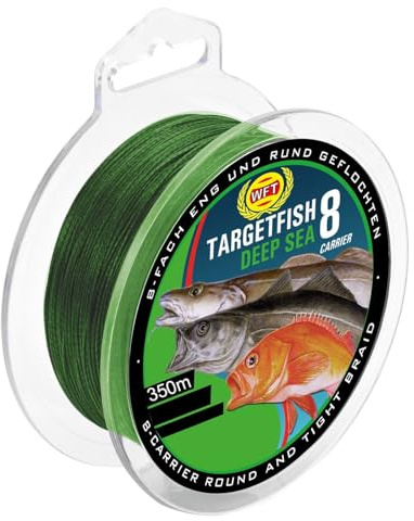 WFT TF8 Surf Deep Sea Green 350m - Meeresschnur, Durchmesser/Tragkraft:0.30mm / 28kg Tragkraft
