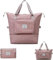 JUVEL Groß Sporttasche für Herren und Damen - Faltbare Reisetasche mit Festem Schulterriemen, Crossbody-Tasche, Nassfach, Leicht und Wasserdicht (Rosa)