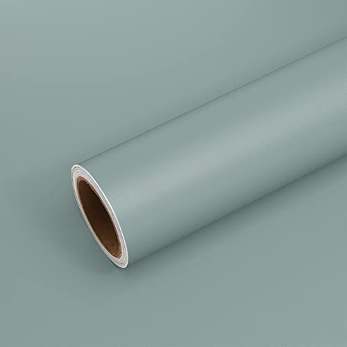 VEELIKE Papel Pintado Azul Peltre Vintage Papel Autoadhesivo Pared Azul Mate Vinilo Adhesivo Mebles Revestimiento Pared Salon Dormitorio Cocina Impermeable Decoracion Habitacion 40cm x 300cm