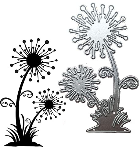Maskros stansmall stansform maskros skärning prägling mall stenciler stansning mall för gör-det-själv scrapbooking album korttillverkning kort pyssel dekoration födelsedag gåva