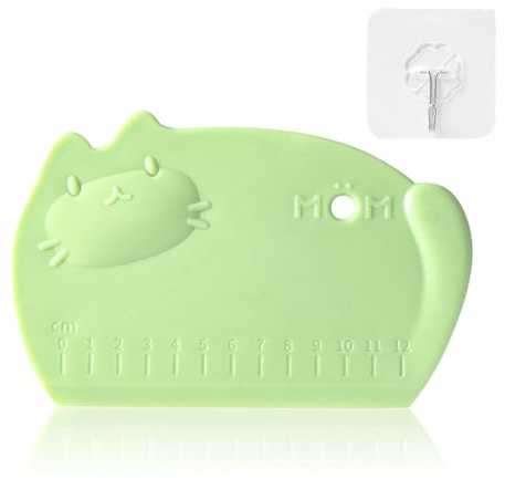 AYNKH Silicone Dough Scraper Flexible Cutter with Hook, Multipurpose Non Stick Bowl Bench Spatula for Kitchen Baking Bread Cake Pizza Pastry Food Cream Smoother