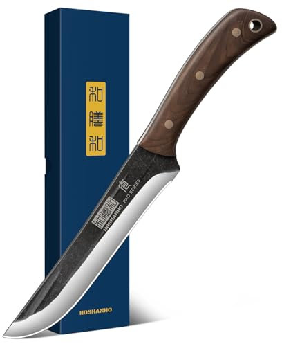 HOSHANHO Coltello per filetto da 16,7 cm per pesce, coltello per disossare carne, disossamento professionale da chef, manico in legno a tutto codolo