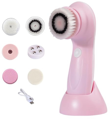 Spazzole Viso per la Detersione Strumento Ricaricabile Massaggio Scrub