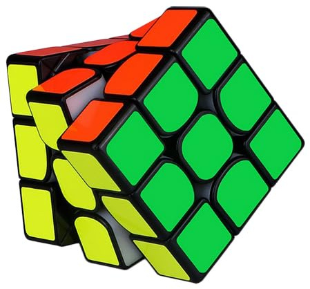 Original Speed Cube 3x3x3 Puzzle Cube | Super-Durable Sticker Design, Vivid Colors, Smooth Fast-Turning, For Adults
