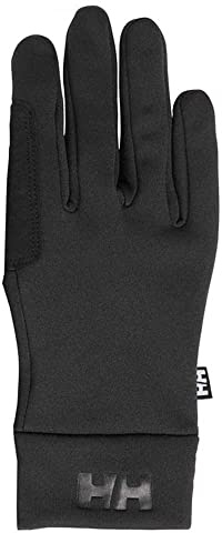 Helly Hansen Unisex Forro de guante táctil de vellón HH, Negro, XL