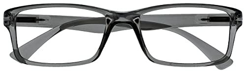 OPULIZE Pep Occhiali da Lettura, Grigio, +2,50 Diottrie Unisex