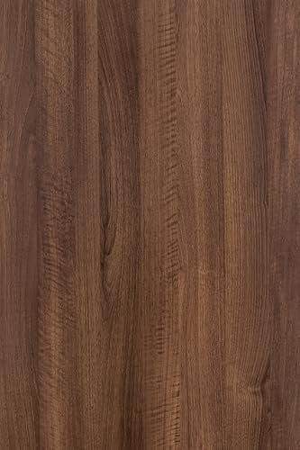 HOLOMEY Large Walnut Wood Contact Paper Peel and Stick Wood Wallpaper Removable Self-Adhesive Wooden Grain Vinyl Wrap for Bedroom Kitchen Cabinet Countertop Furniture Decor 48x354 inch Matte Thicken