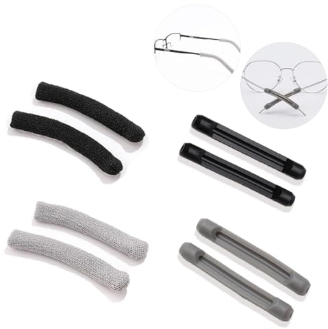 COYUN 4 Paires Protege Branche Lunette, Coussins d'Oreille en Silicone,Accessoires pour Lunettes pour Lunettes de Soleil de Lunettes de Lecture Lunettes