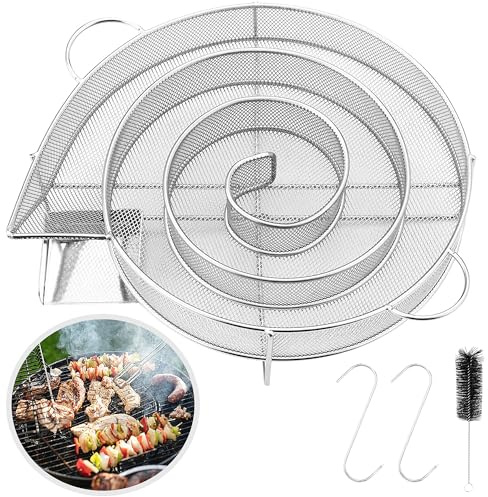 CHSG Grill trä dammrökgenerator, kallrökgenerator, kallrökgenerator för grill i rostfritt ståldesign, rostfritt stål het, utomhusrökare för alla grillning eller skåp, små
