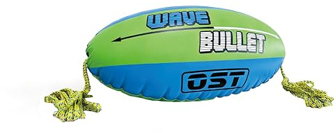 Towable Tube Ball with Tow Rope, Inflatable Tow Rope Float for Water Sports, Reduce Spray & Drag, Improves Tow Rope Visibility, 60 ft Rope with 4,100 lb Break Strength