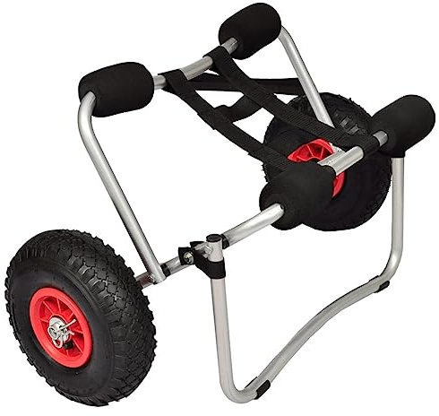 Generico Carrello per Kayak 2 pz Alluminio,Carrelli Barche