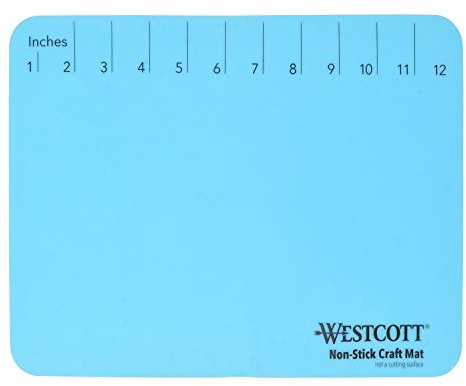 Westcott pysselunderlägg, silikon, 22,7 x 30,4 cm, blå E-16814 00