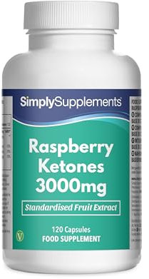 Chetoni di lampone 3000 mg - 120 Capsule - Adatto ai vegani - 4 mesi di trattamento - SimplySupplements