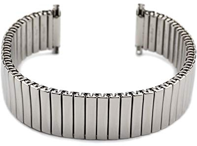 Sulla Rowi 20 mm – 16 mm Fixoflex S dragband L316 rostfritt stål klockarmband tillverkat i Tyskland originalförpackning