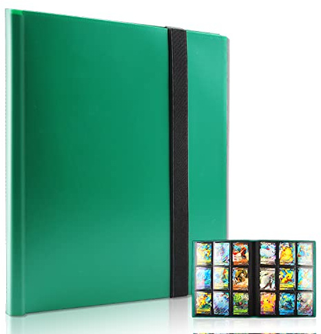 Sammelkarten Album für Sammelalbum Karten, 9 Pocket Sammelmappe Karten, Karten Binder mit 360 Kartenkapazität, Transparent Wasserdichte Karten Ordner, Sammelkarten Ordner Geschenk für Kinder