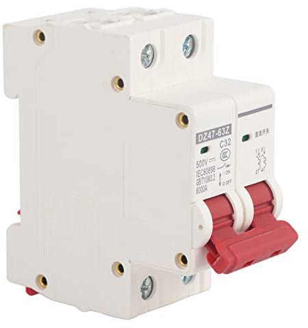 2P DC 500V 32A Mini Leitungsschutzschalter MCB Sicherheitsschutzschalter,dc leitungsschutzschalt,DZ47-63Z-2P Miniatur Luftschutzschalter für Solarmodulnetzsysteme,Miniatur DC Leitungsschutzschalter