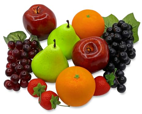 11 piezas de frutas falsas realistas de espuma decorativa de simulación de alimentos, manzanas artificiales para el hogar, cocina, Navidad, vacaciones, fiestas, fotografía, decoración de naranjas