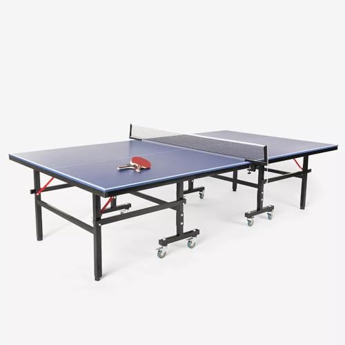 Goria - Mesa de ping pong plegable con raquetas y red incluidas, interior de 274 x 152 x 76 cm