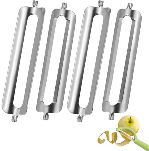 Für Tupperware SparschäLer SchäLer Ersatzklinge GemüSeschäLer Tupperware Klingen Für SparschäLer Tupper KartoffelschäLer Klinge Tupper SchäLfix Vegetable Peeler Edelstahl Vegetable Peeler (4)
